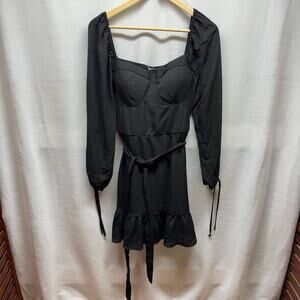 Lily Rose Black Dress‎ with Padded Bra - Size XL - NWT